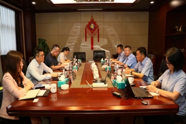 中国进出口银行浙江省分行行长彭豪一行莅临景兴纸业开展银企高层会谈活动